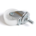 Light Duty Stiel Casters 2 Zoll White PP